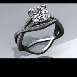 Victorian/Goth Black Engagement Ring And Wedding Wrap